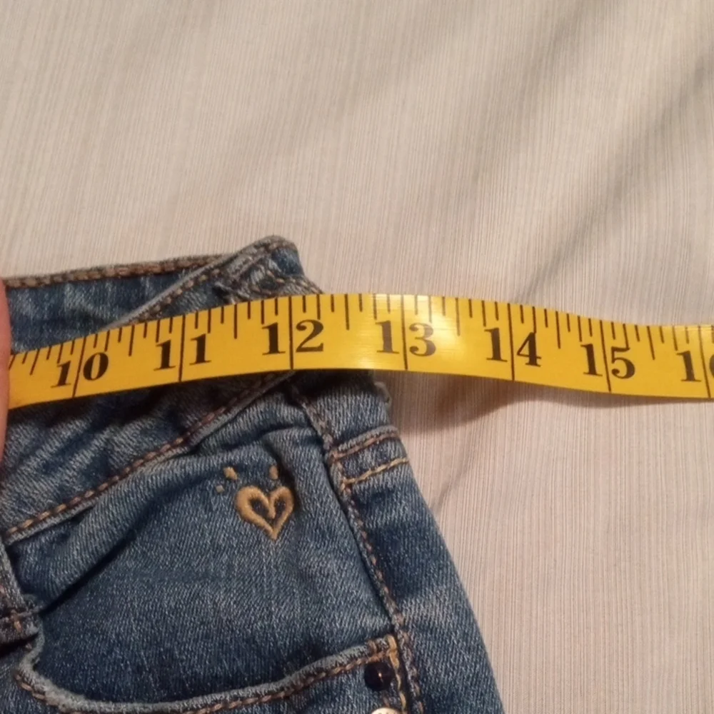 Justice Simply Low Cut Distressed Boot Cut Jeans